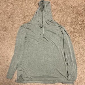 Women's Lightweight Sage Colored Long Sleeve/Hoodie, size LARGE